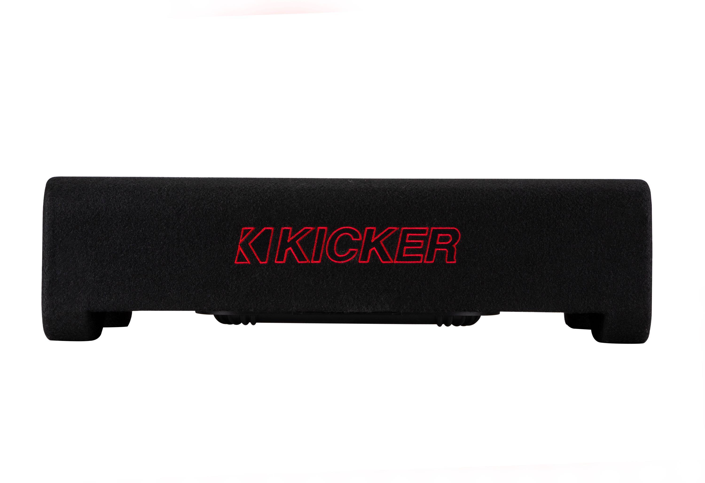 Angle. KICKER - L7T 12" 2-Ohm Down-Firing Enclsure Subwoofer - Black.