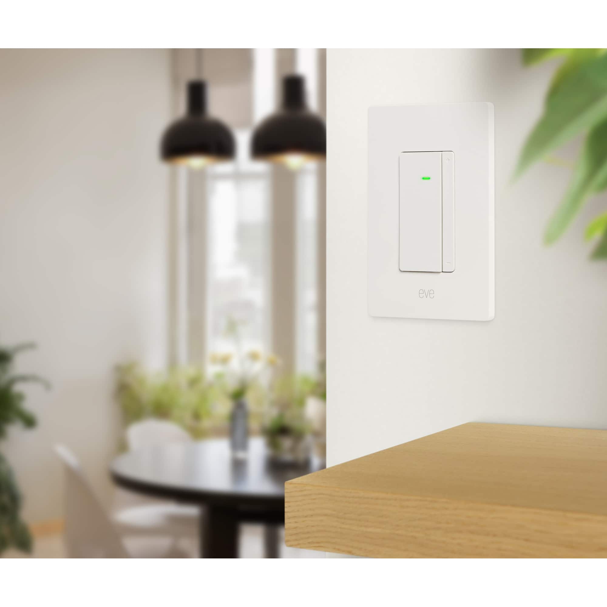 Alt View 2. Eve - Eve Dimmer Switch – Smart Dimmer Switch (Matter) – White - White.
