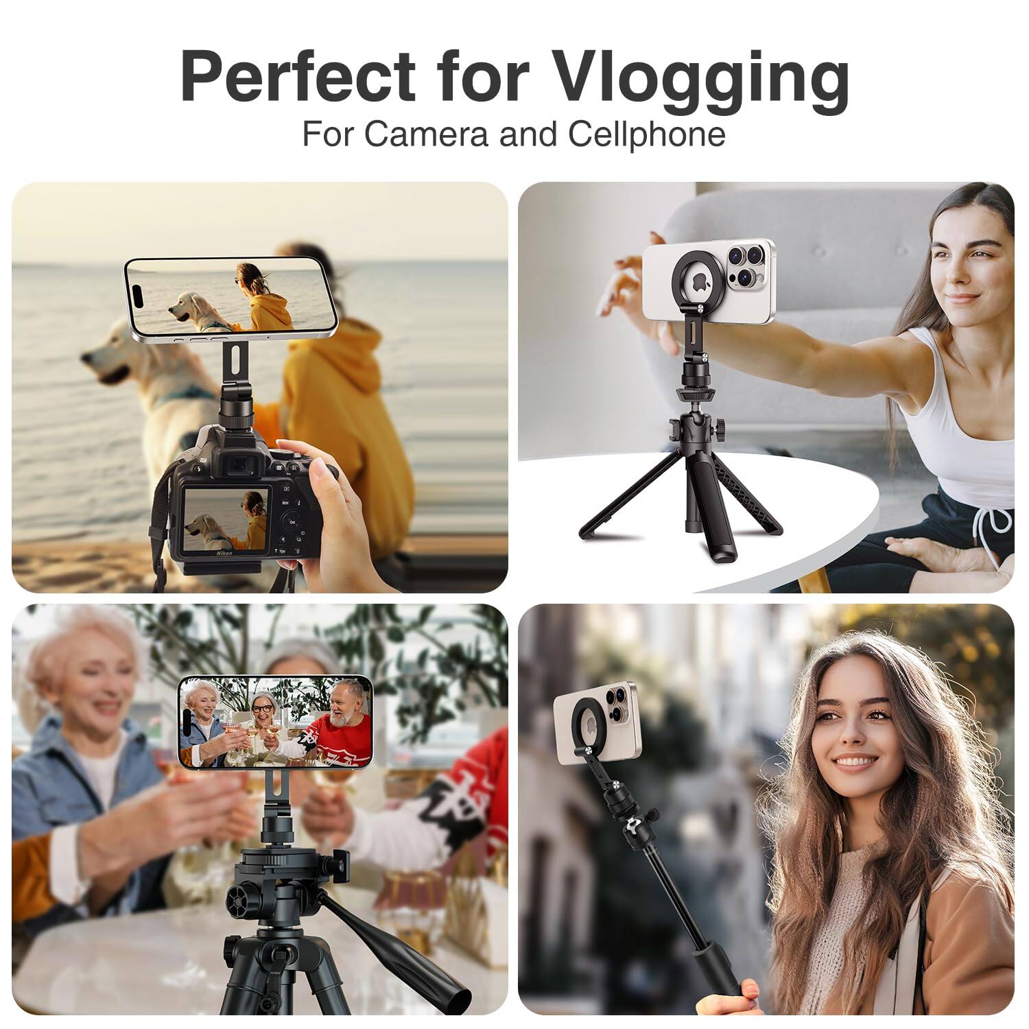 Perfect for Vlogging  
For Camera and Cellphone