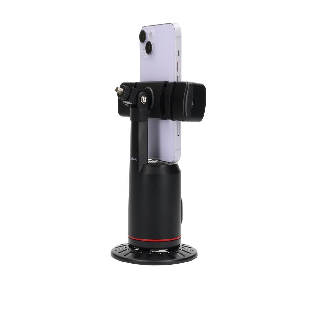 Angle. RadioShack - RadioShack AI Selfie Stick (2605173): Face tracking, 360° rotation, RGB/warm-cool light, wireless remote, rechargeable.