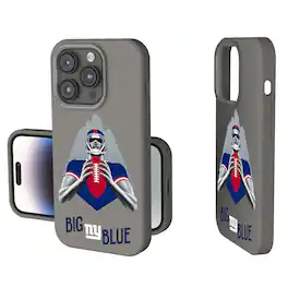 Keyscaper - NFL - New York Giants 2024 Illustrated Limited Edition Soft Touch iPhone Case - 15 - Gray