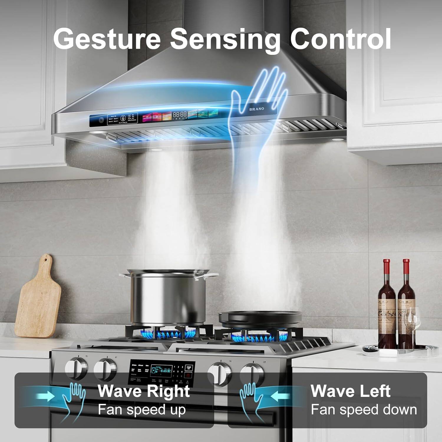 Gesture Sensing Control

Wave Right: Fan speed up

Wave Left: Fan speed down