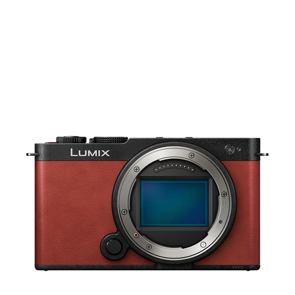 Front. Panasonic - S9 Full Frame Mirrorless Camera - Crimson Red.