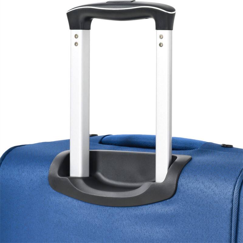 Alt View 5. HTUTWOO - Softside Luggage Expandable 3 Piece Set Suitcase - Upright Spinner Softshell Lightweight Luggage Travel Set, 22/26/30" - Blue.