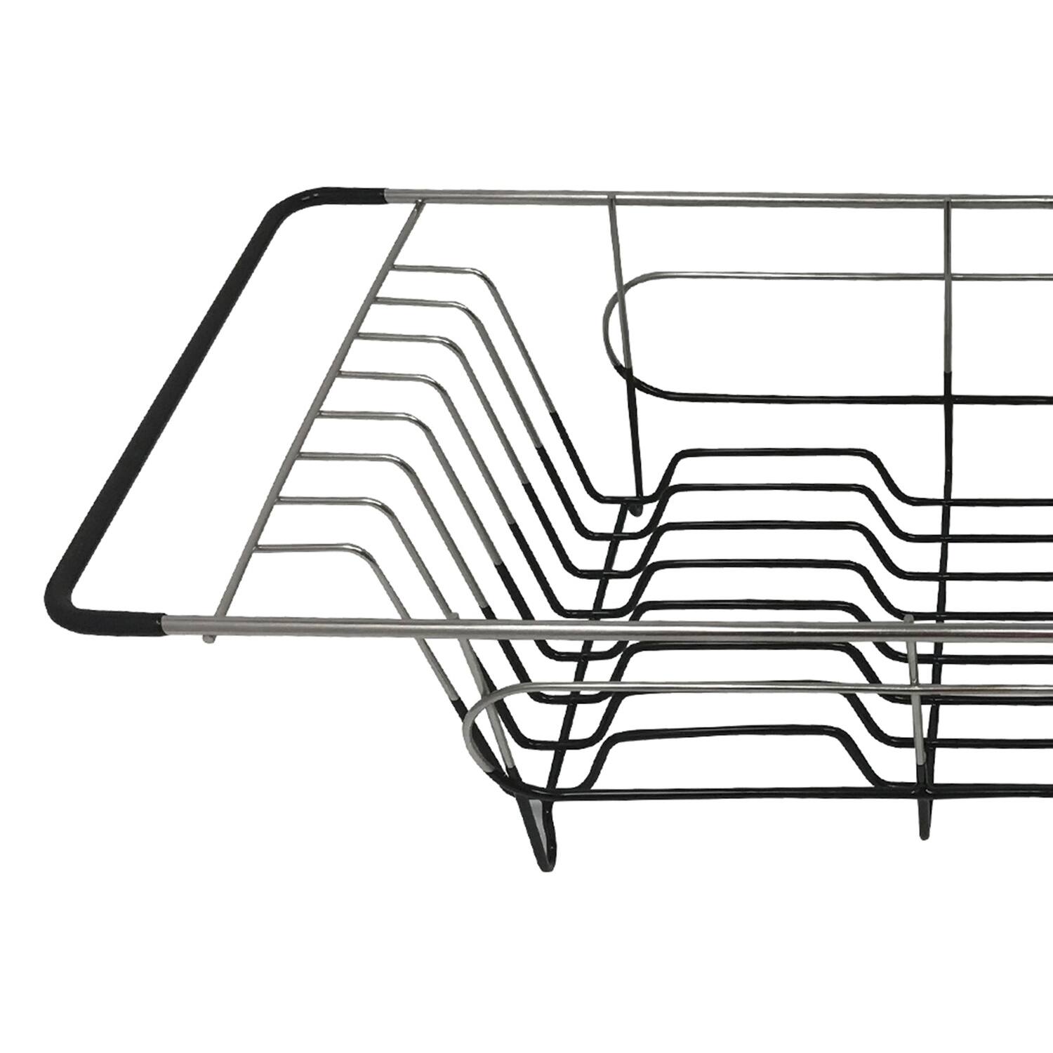 Alt View 2. Better Houseware - Better Houseware 1484.8 Stainless Steel Over-the-sink Dish Drainer - silver.