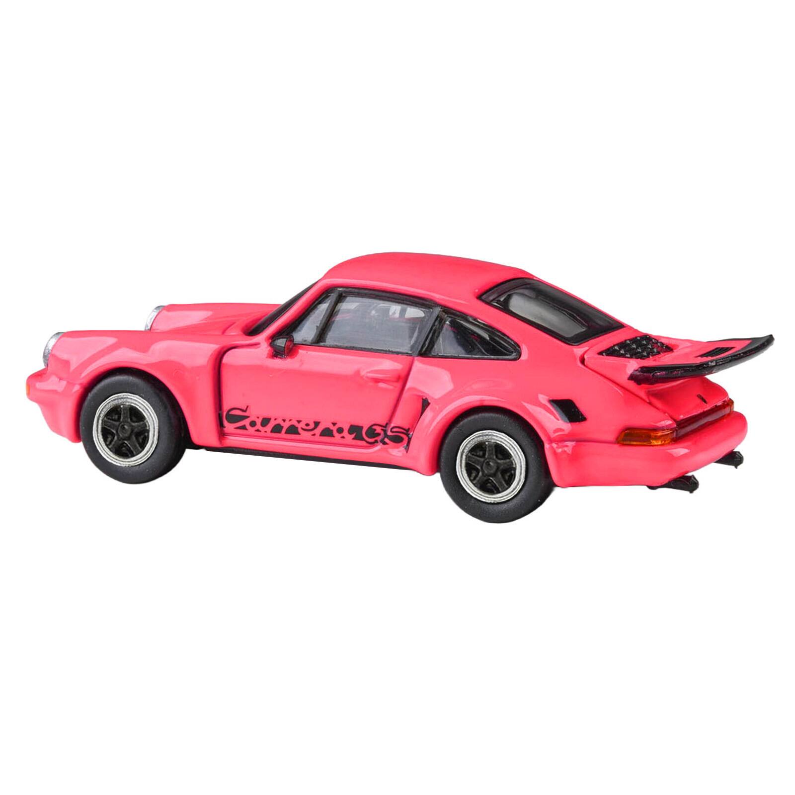 Alt View 1. Paragon - 1974 Porsche 911 Carrera RSR 3.0 Fuchsia with Black Stripes 1/64 Diecast Model Car by Paragon Models.