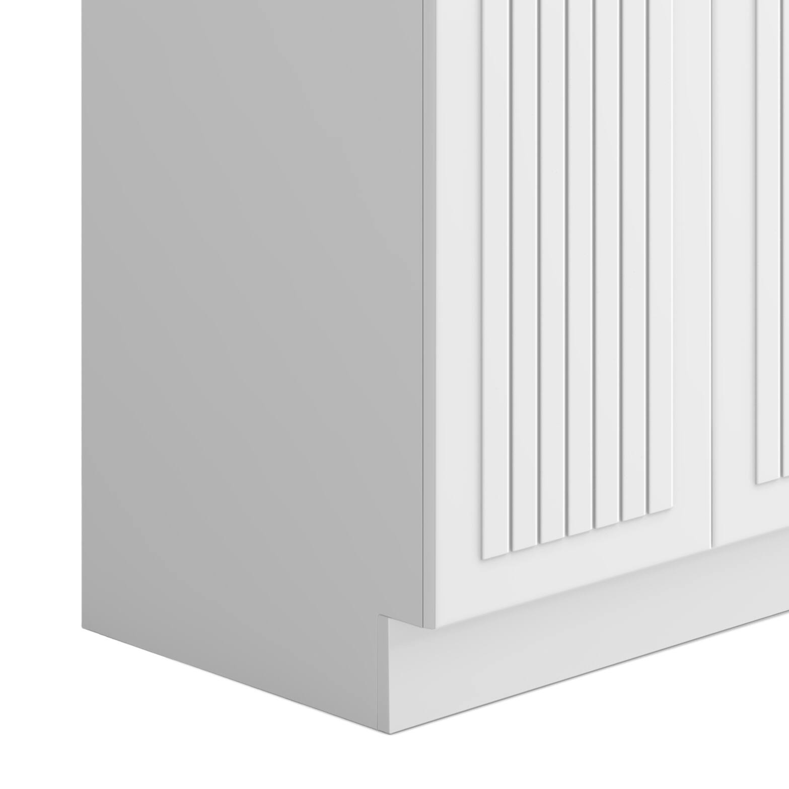 Alt View 5. Simpli Home - Murphy All-In-One 28-inch Laundry Utility Sink and Cabinet - Pure White.