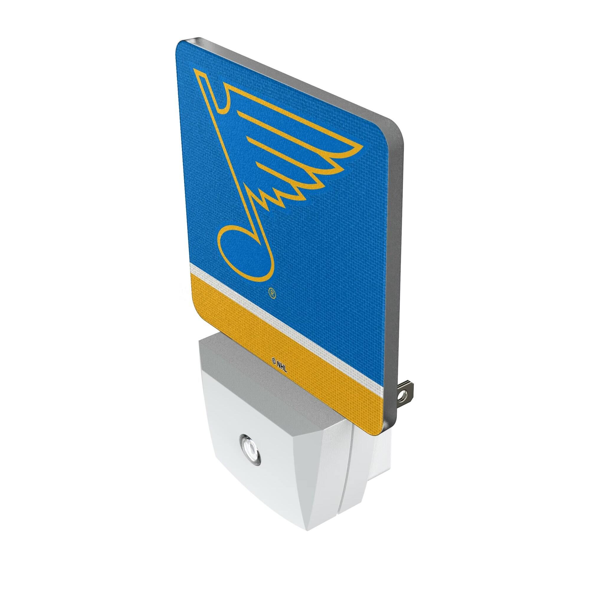 Alt View 1. Keyscaper - St. Louis Blues Stripe Design Nightlight 2-Pack - Multicolor.