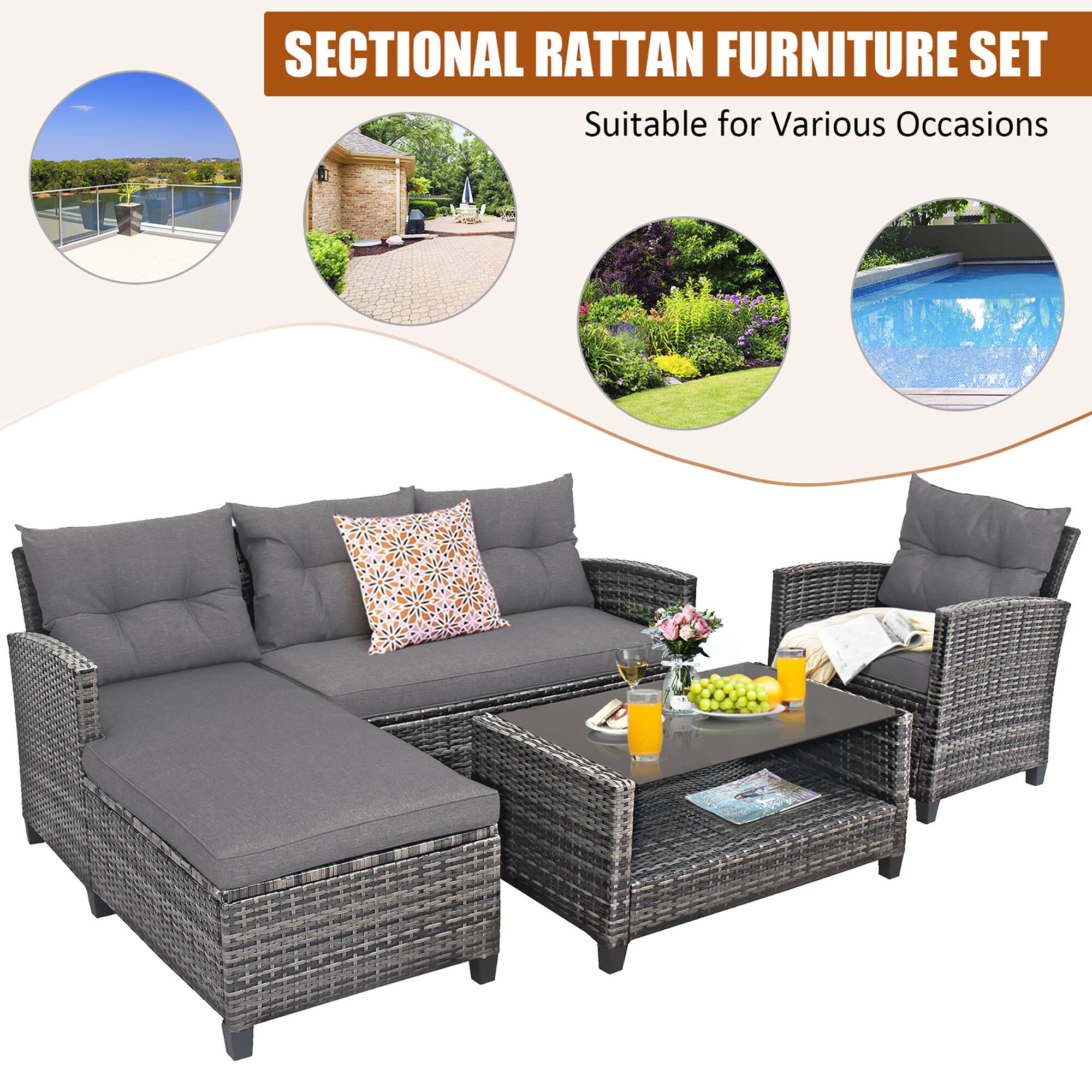 SECTIONAL RATTAN FURNITURE SET  
Suitable for Various Occasions