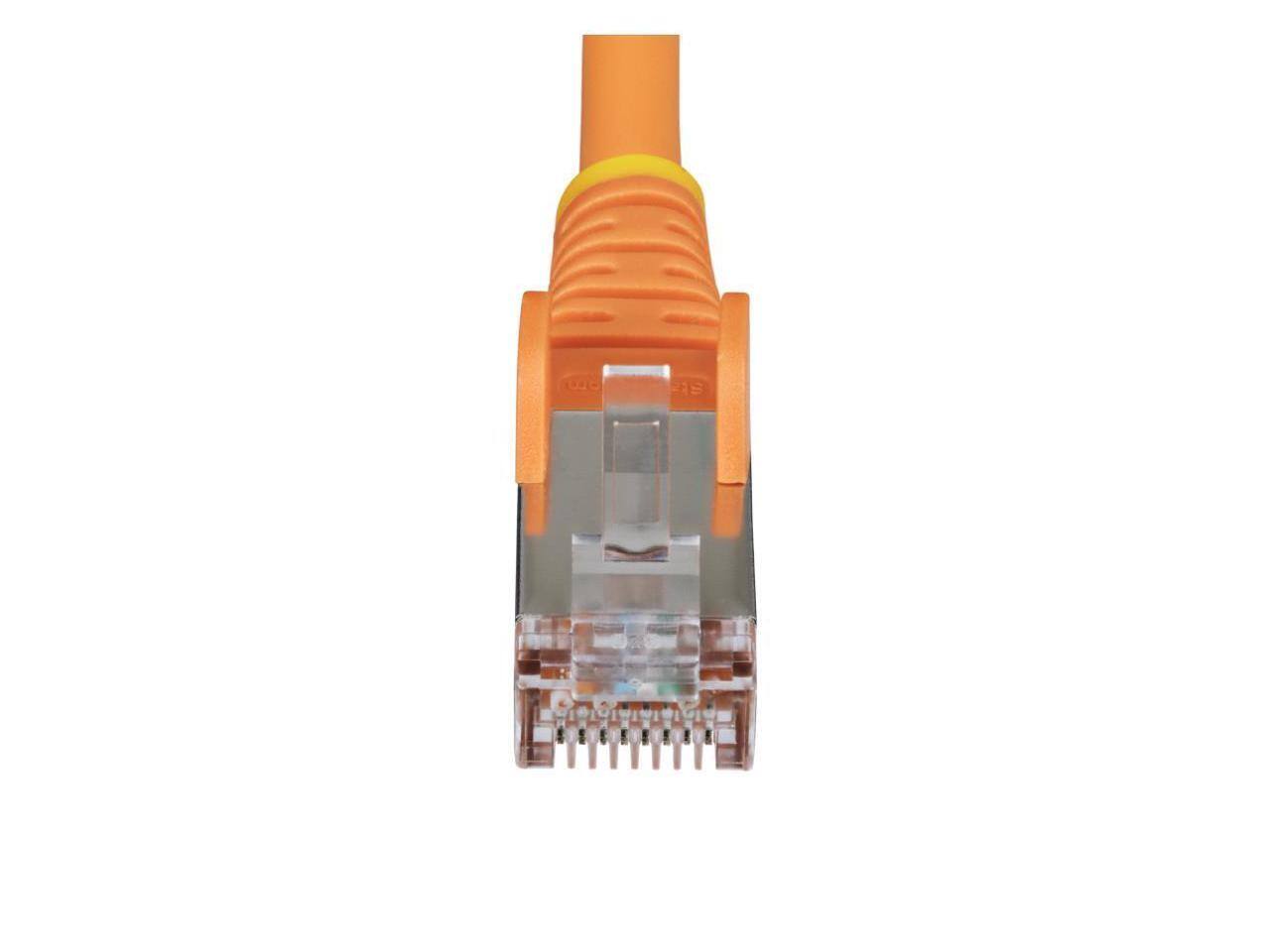 Alt View 3. StarTech.com - StarTech 1ft Orange CAT6a Ethernet Cable Model NLOR-1F-CAT6A-PATCH.