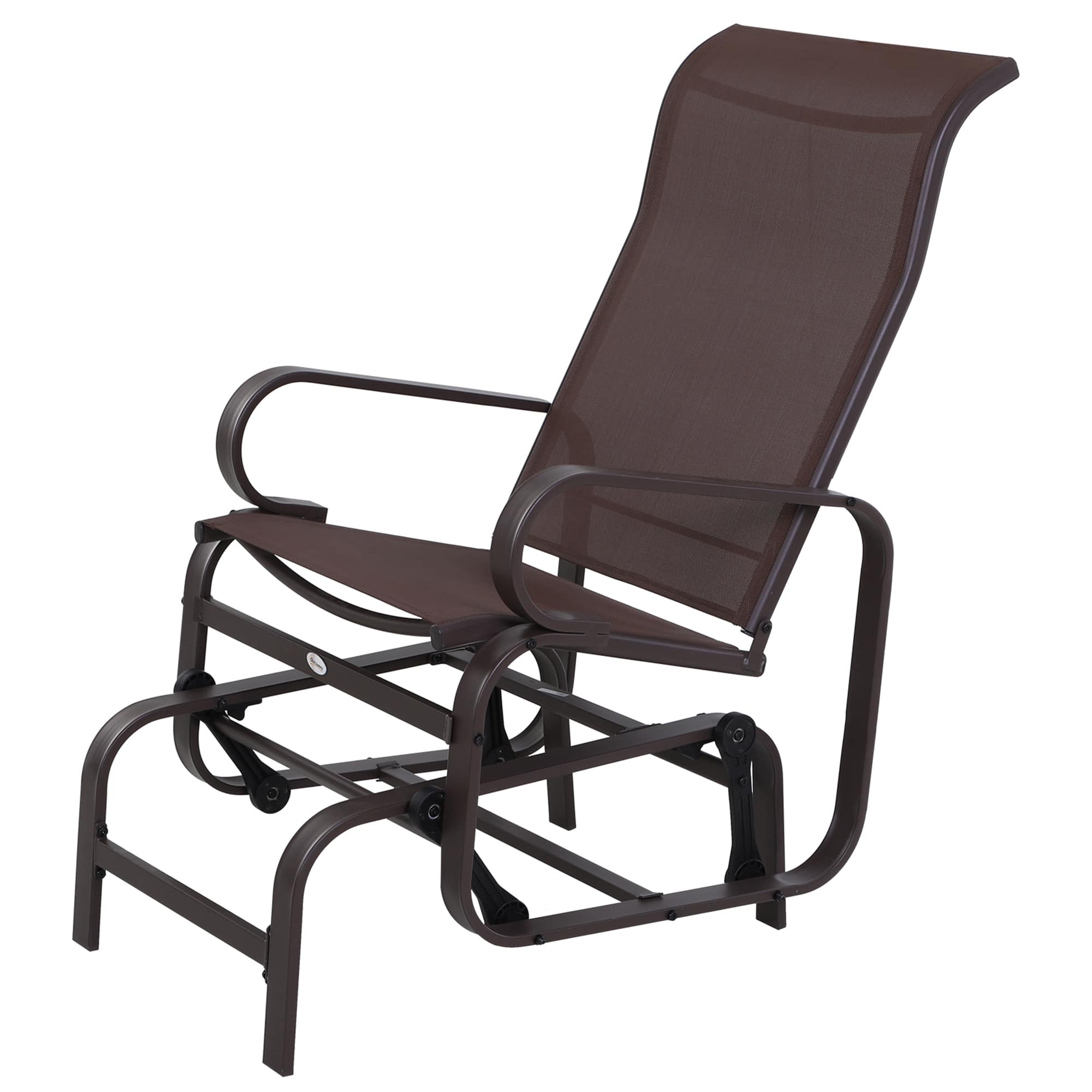 Outsunny - Gliding Lounger Chair - Brown