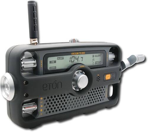 Angle Standard. Eaton - Self-Powered AM/FM/NOAA Weather Radio with GMRS and FRS.