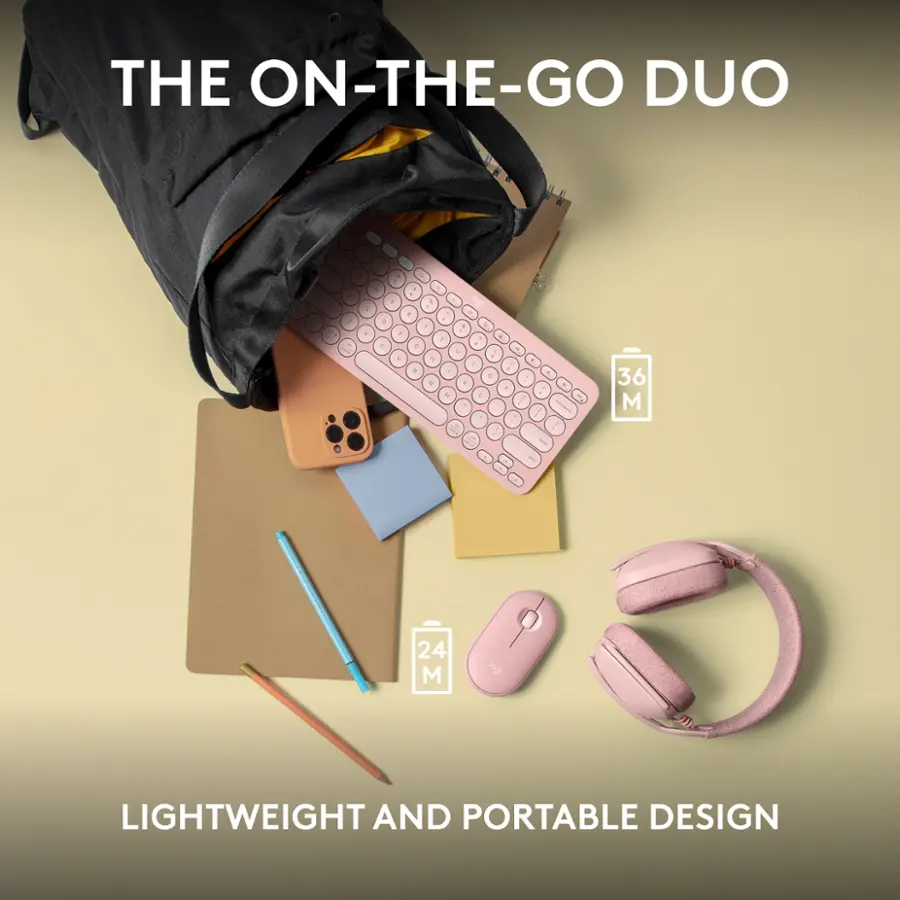 The On-The-Go Duo: Lightweight and Portable Design.
