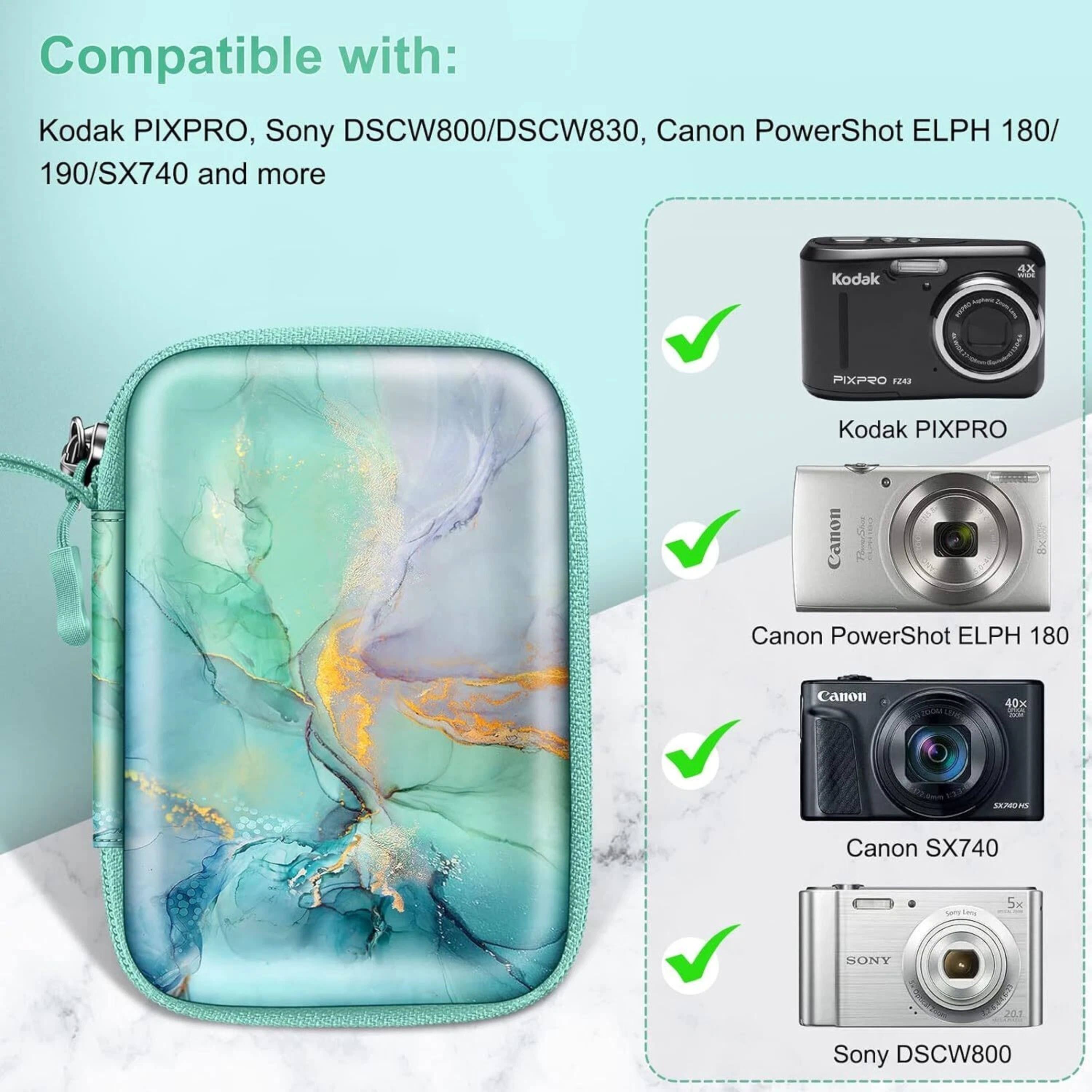 Compatible with: Kodak PIXPRO, Sony DSCW800/DSCW830, Canon PowerShot ELPH 180/190/SX740 and more