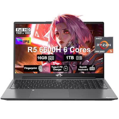 NIMO 15.6 Gaming Laptop AMD Ryzen 5 6600H 6 Cores 16GB DDR5 RAM NIMO 15.6 Gaming Laptop AMD Ryzen 5 6600H 6 Cores 16GB DDR5 RAM