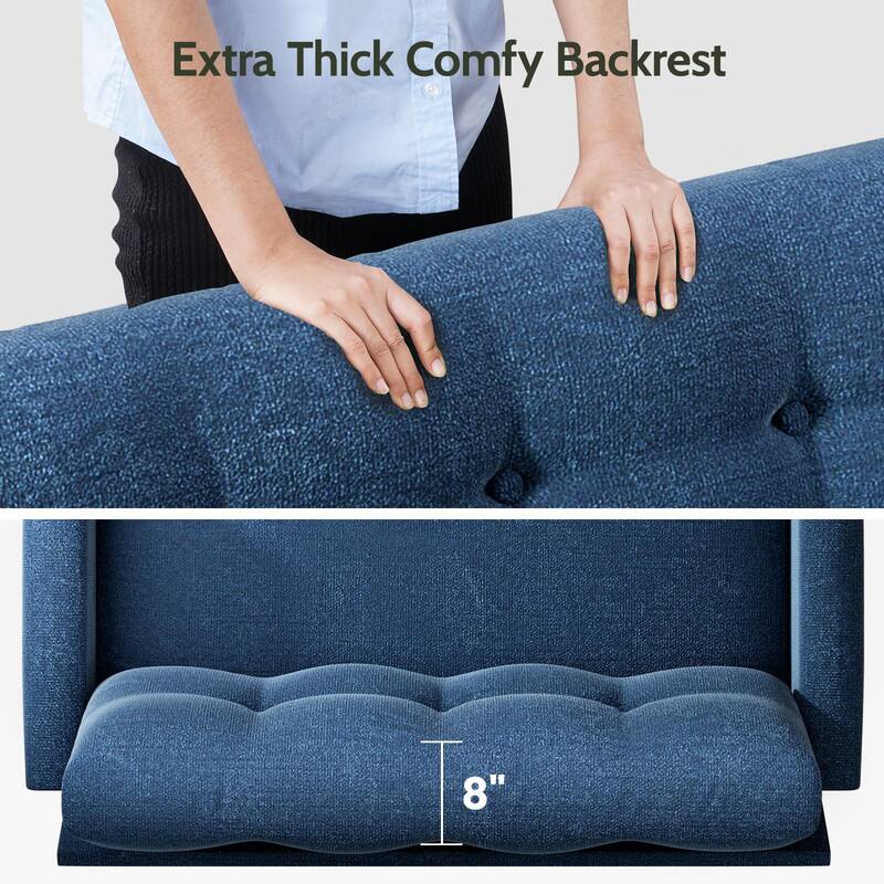 Extra Thick Comfy Backrest  
8"