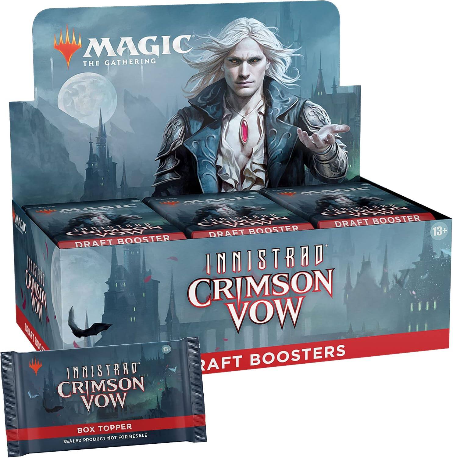 MAGIC THE GATHERING INNISTRAD CRIMSON VOW DRAFT BOOSTER 13+ DRAFT BOOSTER INNISTRAD CRIMSON VOW BOX TOPPER NOT FOR RESALE SEALED PRODUCT
