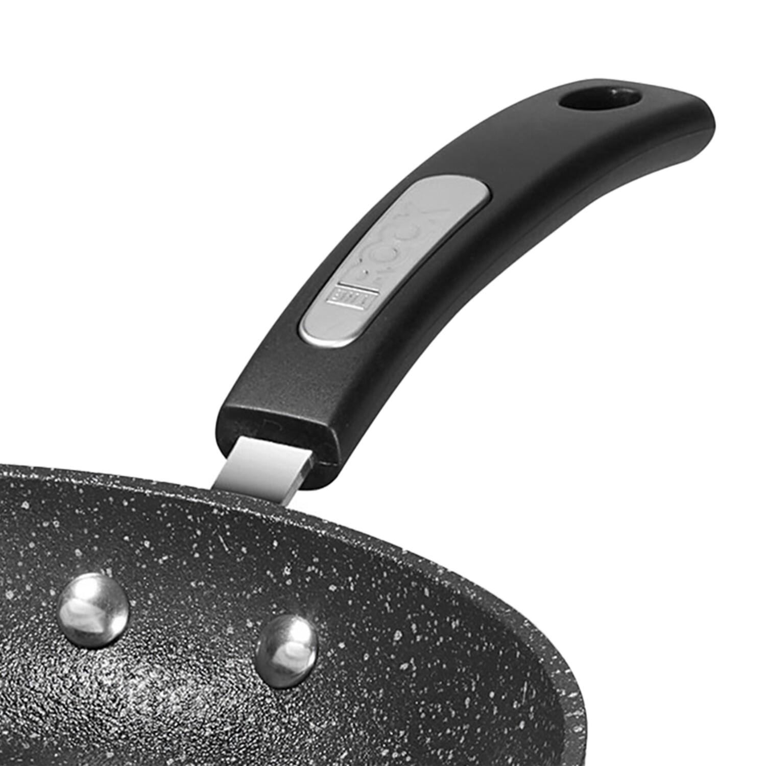 Alt View 1. THE ROCK by Starfrit - Classic Non-Stick Frying Pan 9.5" Bakelite Handle - Black.