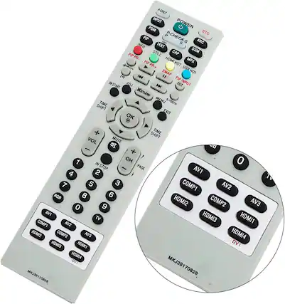 F-ONLY INPUT POWER PSM ETC PIP P-CHECK-S 5 ARC INFO TEXT STILL CAP SSM PIP PR- HDMI MPX PIP PR HOT + USR SWAP HOT EYE H4 " PIP INSTART ADJ D TILT INPUT XSTUDO TIME MENU B-TOOTH SHIFT EXIT OK + TIME SHIFT VOL MUTE 1 CH 0 IN STOP PAGE AV1 4 2 7 5 3 COMP1 AV2 RGB 8 6 9 HDMI2 COMP1 AV2 TV HDMI1 HDMI2 COMP2 AV3 0 AV1 HDMI3 COMP1 AV2 AV3 HDMI4 HDMI3 HDMI1 DV1 HDMI4 DVI MKJ39 MKJ39170828 70828 7082