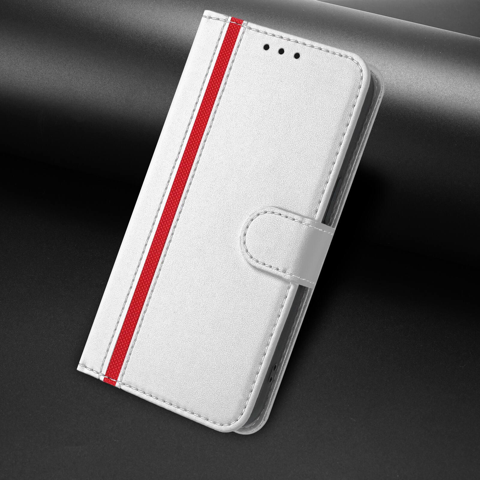 Alt View 3. Dteck - Slim Card Holder Case for Google Pixel 9A,PU Leather Magnetic Closure Shockproof TPU Inner Flip Wallet Cover - Silver.