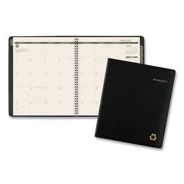 AT-A-GLANCE - Recycled Monthly Planner 11 x 9 Black Cover 13 Month Jan 2026 to Jan 2027