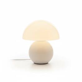 FINEAK - Mushroom Table Lamp - Cute Mini Modern Bedside/Desk Lamp - White