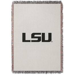 Chad & Jake - LSU Tigers Woven Blanket - White