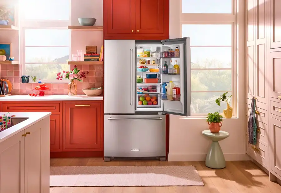 Alt View 17. KitchenAid - 20 Cu. Ft. French Door Refrigerator with Interior Water Dispenser - Stainless steel.