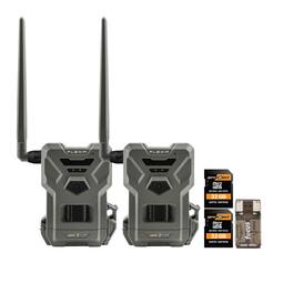 Spypoint - Flex M Twin Pack 28MP Cellular Trail Cameras with 2x32GB Memory Bundle