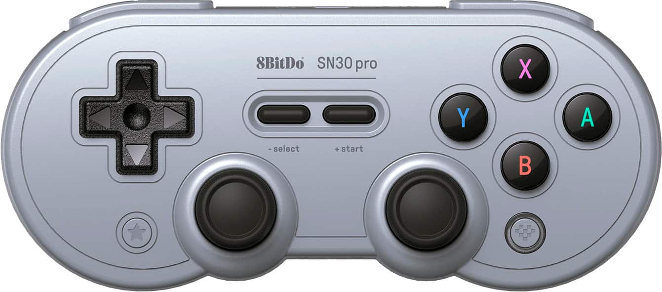 8BitDo - SN30 Pro Wireless Controller for Switch, Windows, macOS, Android and Steam Deck with Hall Effect Joysticks - Gray - Front_Zoom