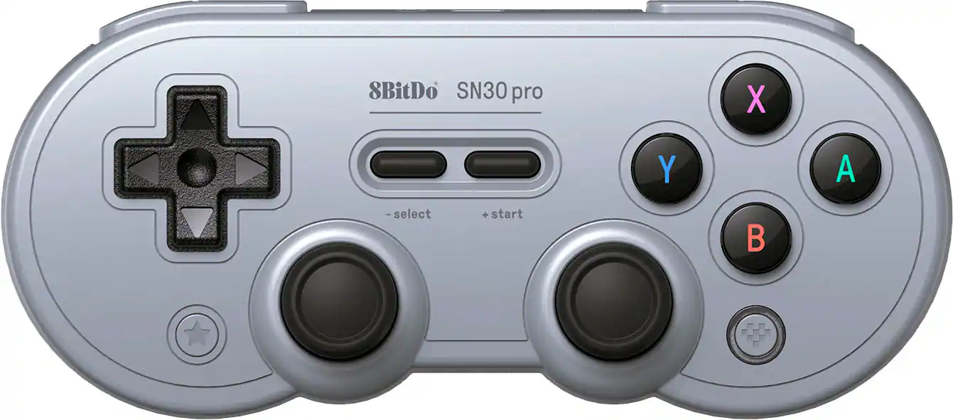 8BitDo - SN30 Pro Wireless Controller for Switch, Windows, macOS, Android and Steam Deck with Hall Effect Joysticks - Gray