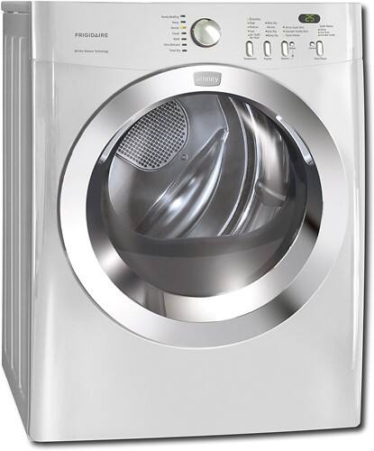 Front Standard. Frigidaire - Affinity 7.0 Cu. Ft. 7-Cycle Electric Dryer - Classic Silver.