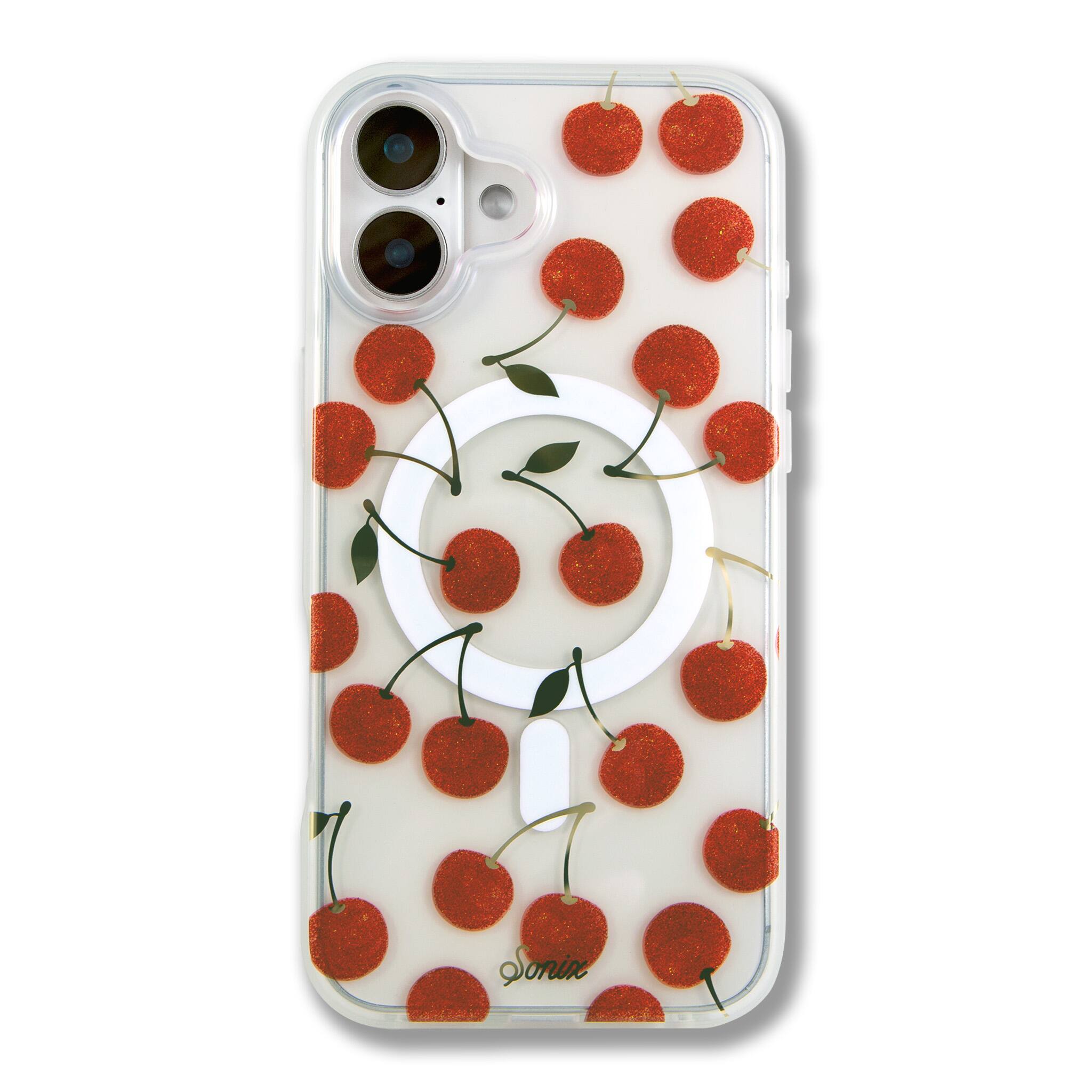 Front. Sonix - iPhone 16 Plus Case Cherry On Top - Red.