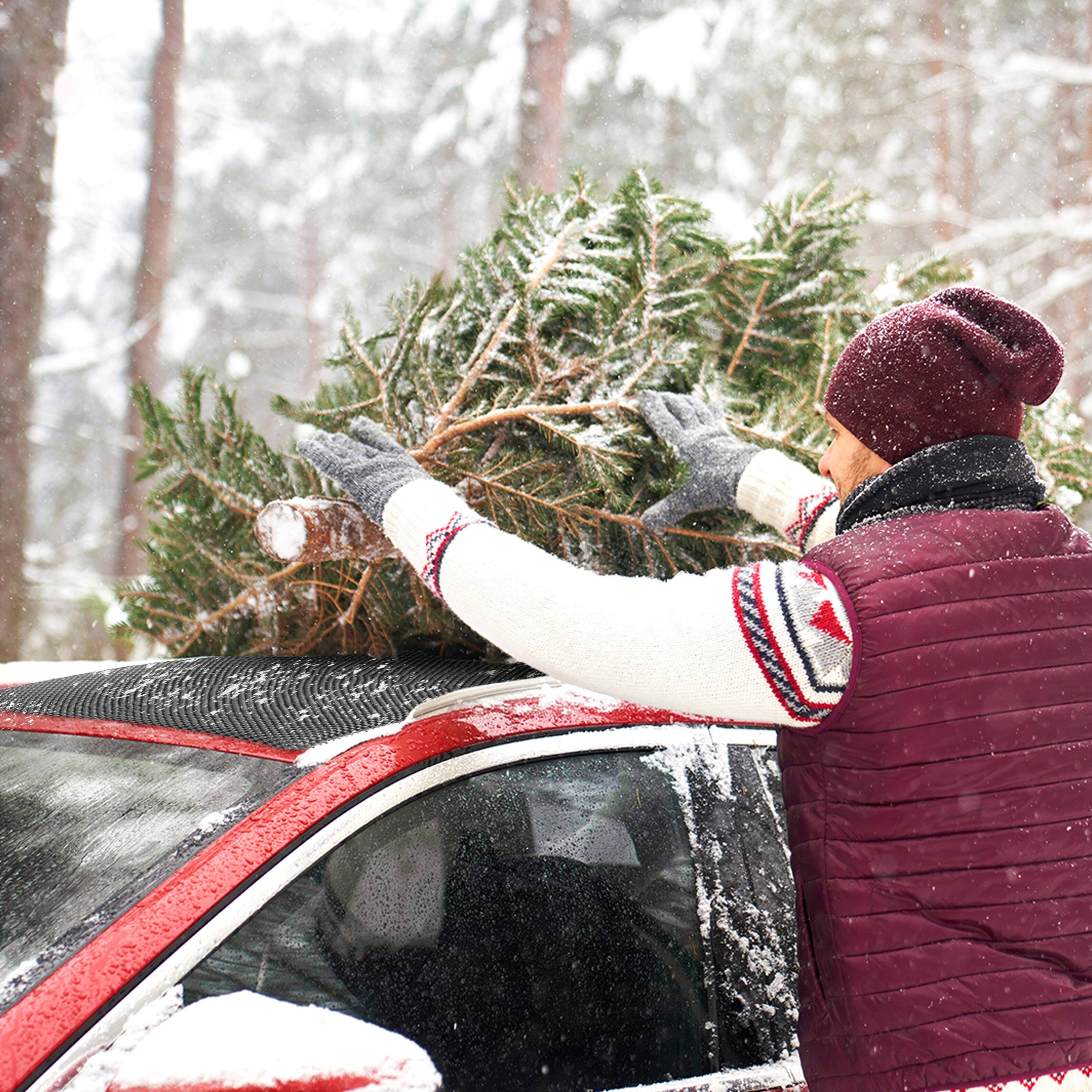 Angle. Mockins - 60 in. x 40 in. Anti Slip Roof Mat for Vehicle Protection and Grip.