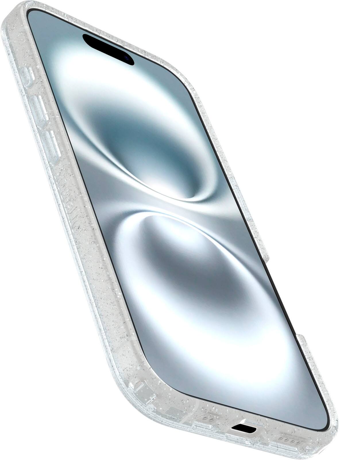 Left. OtterBox - Symmetry Series Hard Shell for MagSafe for Apple iPhone 16 - Stardust.