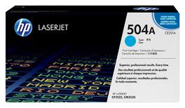 HP - 504A High-Yield Toner Cartridge - Cyan