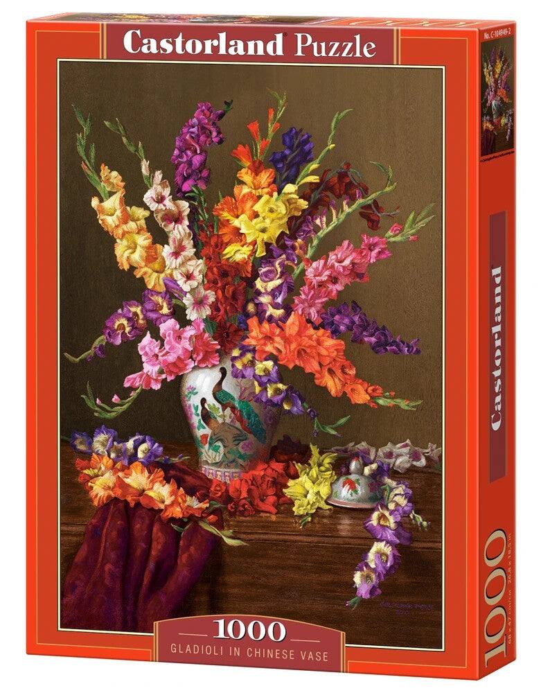 Castorland Puzzle, C-10656-2, 1000, GLADIOLI IN CHINESE VASE, Castorland, 1000, GBRA/LIN/CM