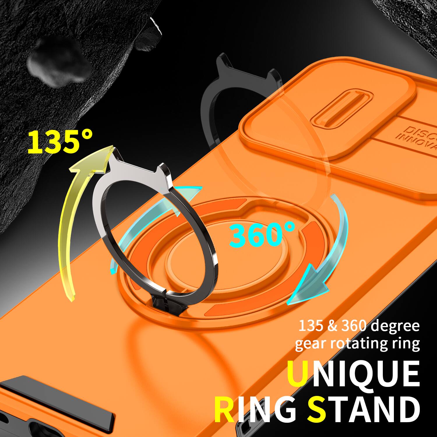135  
DISC INNOVA  
360  
135 & 360 degree gear rotating ring  
UNIQUE RING STAND