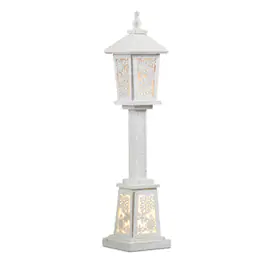 BreeBe - LED Winter Lantern Post 32"H - White