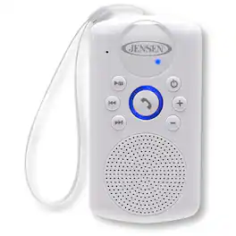 Jensen - Bluetooth Shower Speaker - White