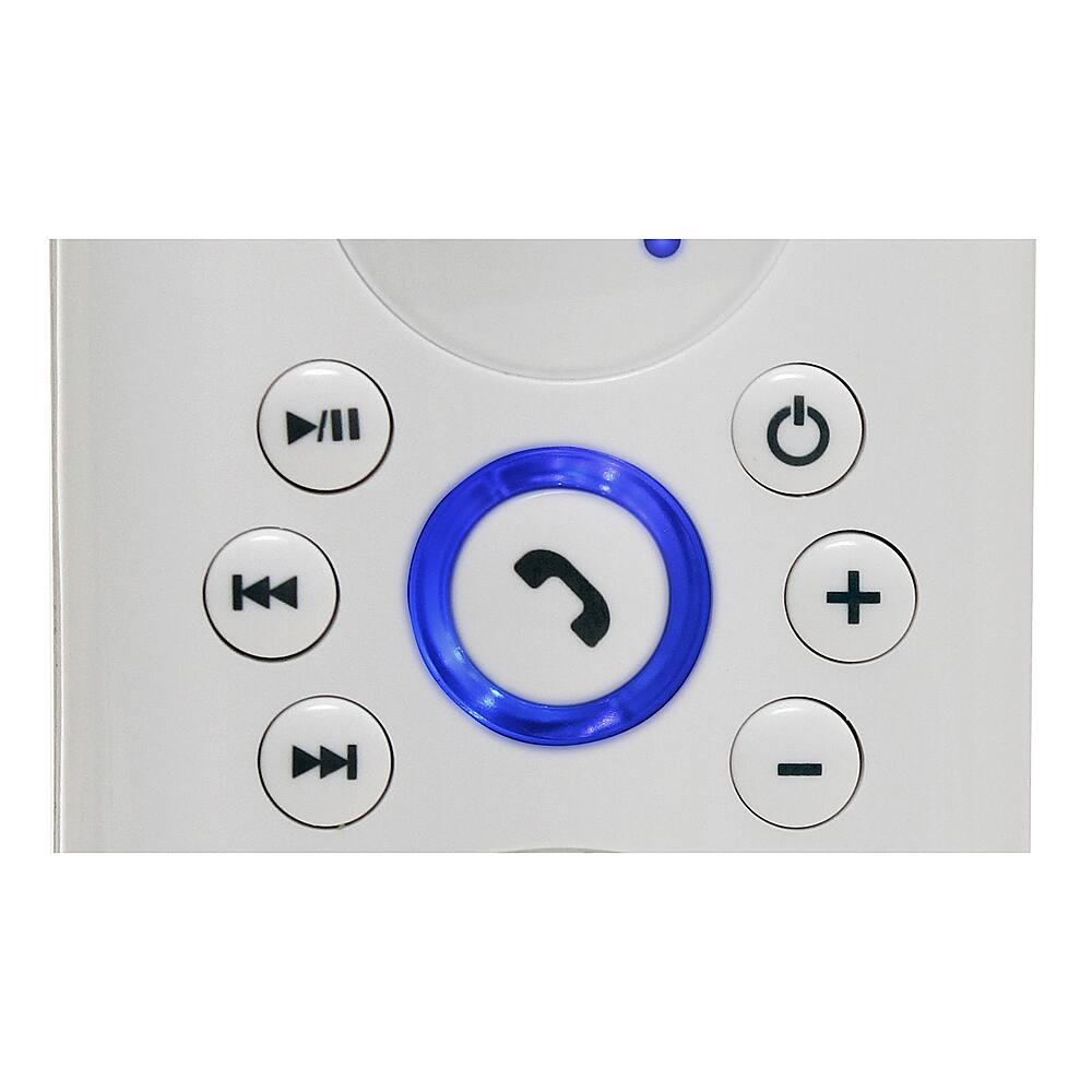 Alt View 11. Jensen - Bluetooth Shower Speaker - White.