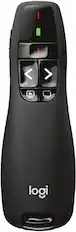 Front. Logitech - R400 Presenter Remote Control - Black.