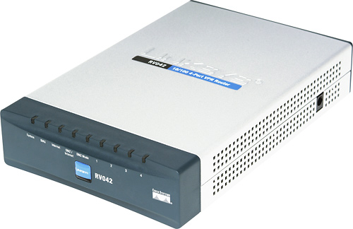 Best Buy: Cisco 4-port Fast Ethernet VPN Router-Dual WAN Silver RV042