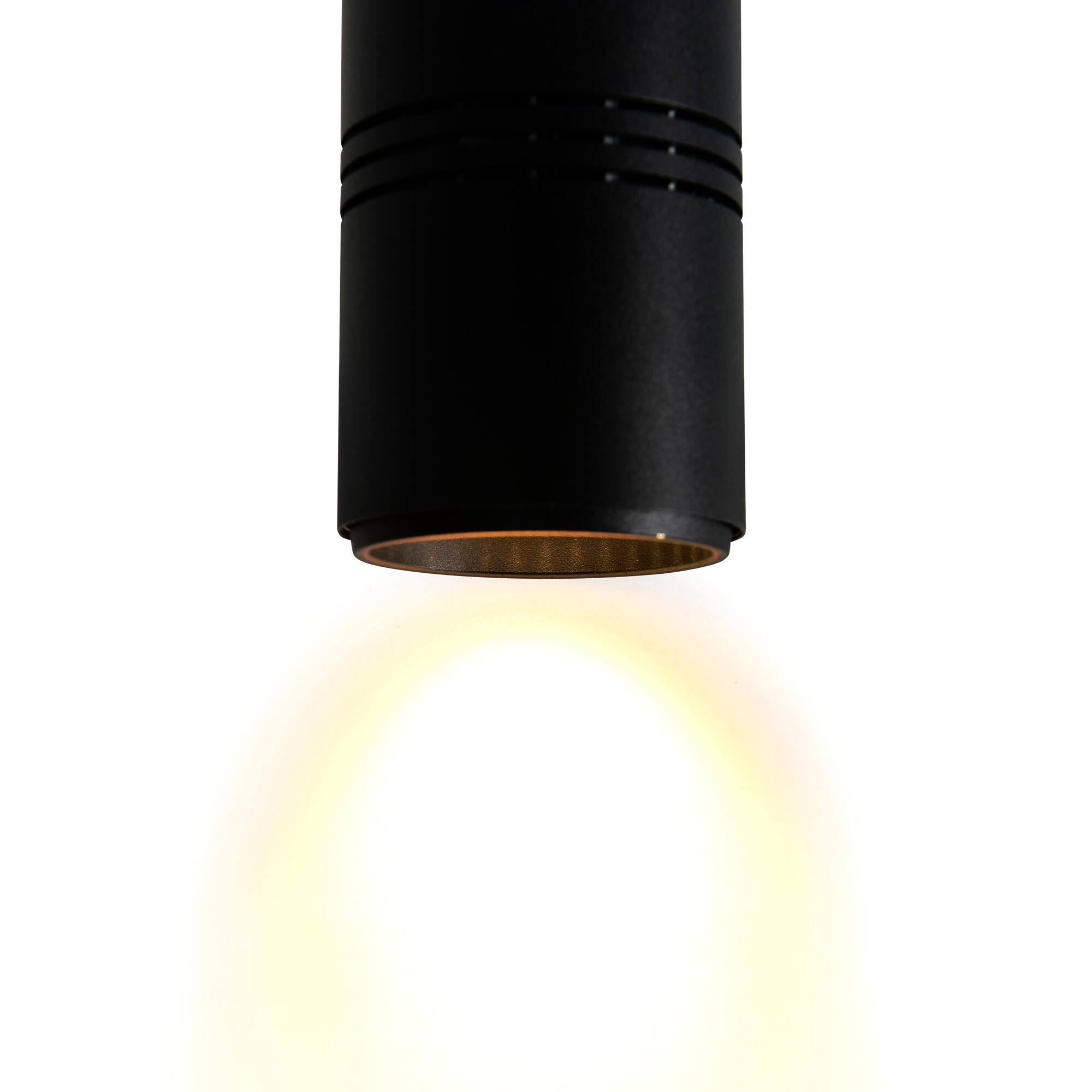 Back. CWI Lighting - Stowe LED Down Mini Pendant With Black Finish - Sand Black.