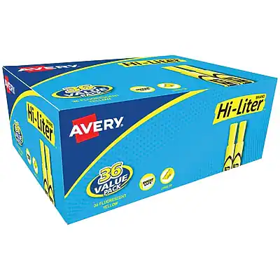 Avery Hi-Liter
36 Value Pack
36 Fluorescent Yellow Highlighters