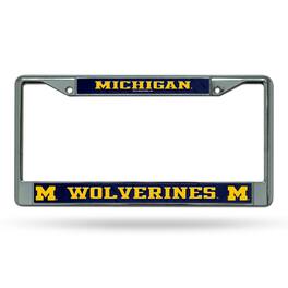 Rico Industries - Michigan Wolverines Chrome Metal License Plate Frame - Multi