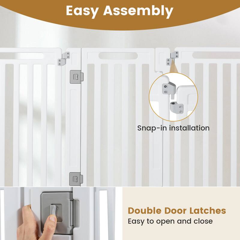 Easy Assembly  
Snap-in installation  
Double Door Latches  
Easy to open and close