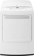 LG - 7.3 Cu. Ft. 8-Cycle Gas Dryer - White - Larger Front