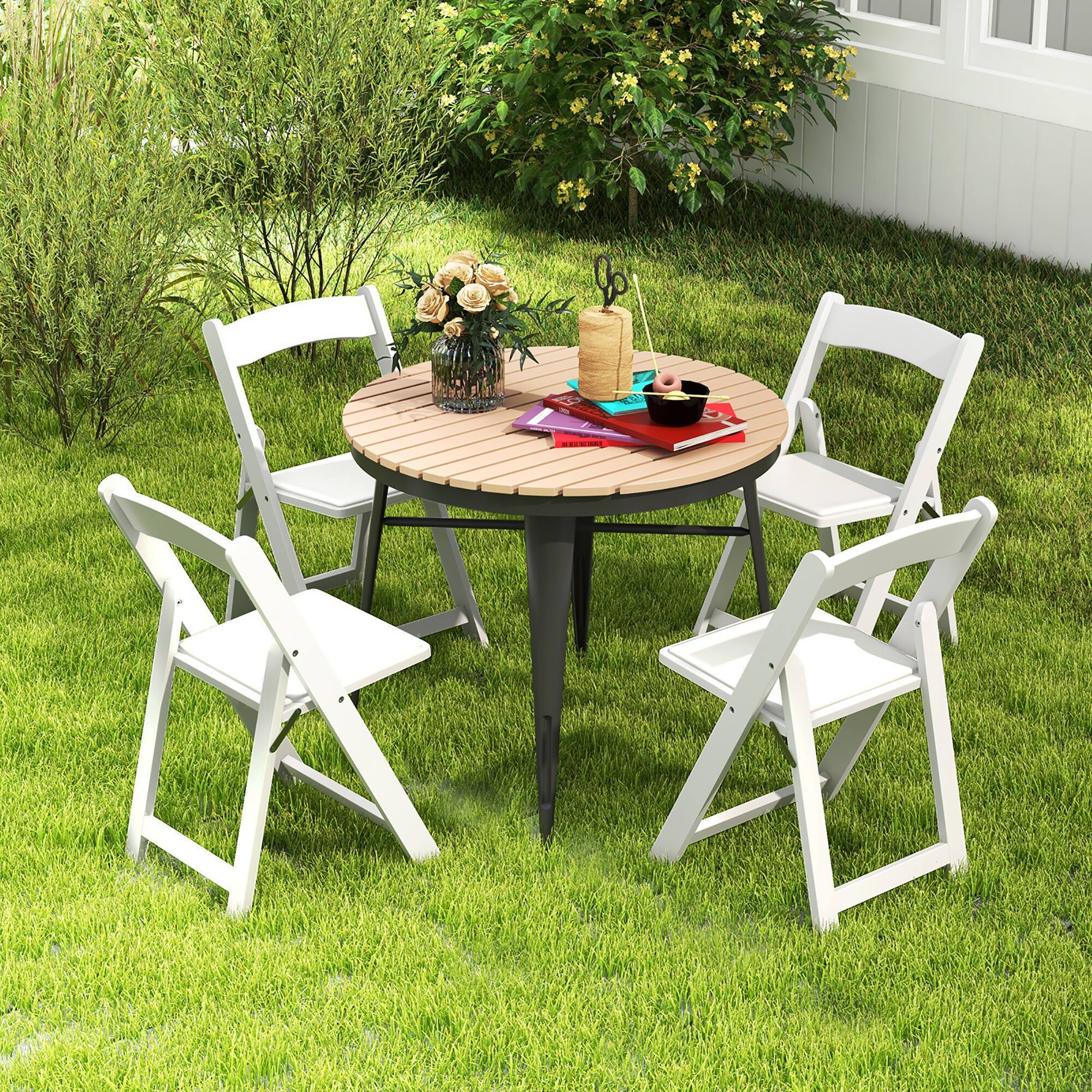 Alt View 9. Gymax - Gymax Set of 12 Dining Chairs w/ Rubber Wood Legs & Padded Seat for Home Office Events White - White.