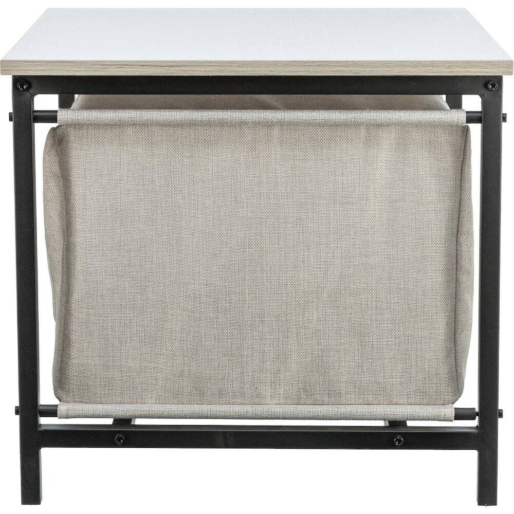 Alt View 3. TRIXIE - Emmie Indoor Cat Condo, Cat Bed Side Table, Cat Hideaway Cave with Cozy Cushion - Gray.